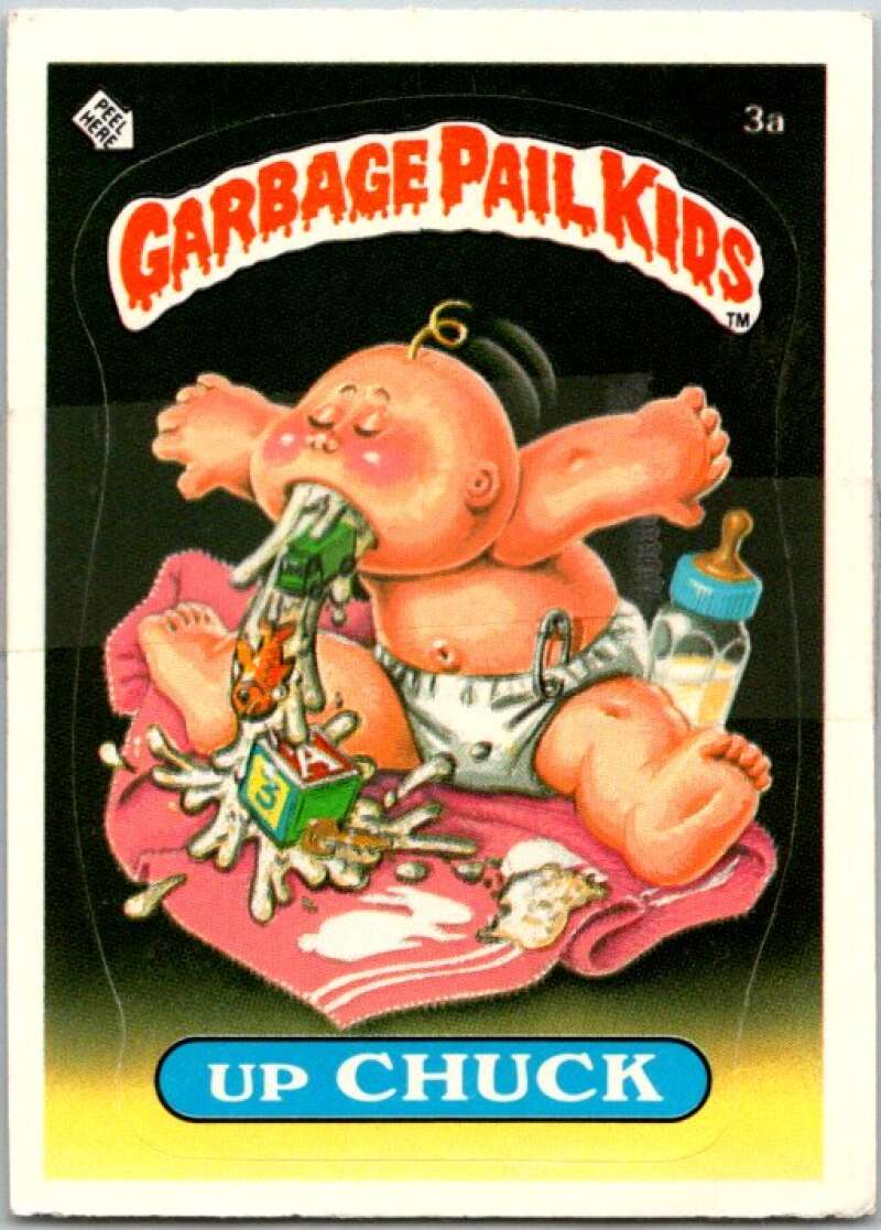 1985 Topps Garbage Pail Kids Series 1 #3a Up Chuck V44273