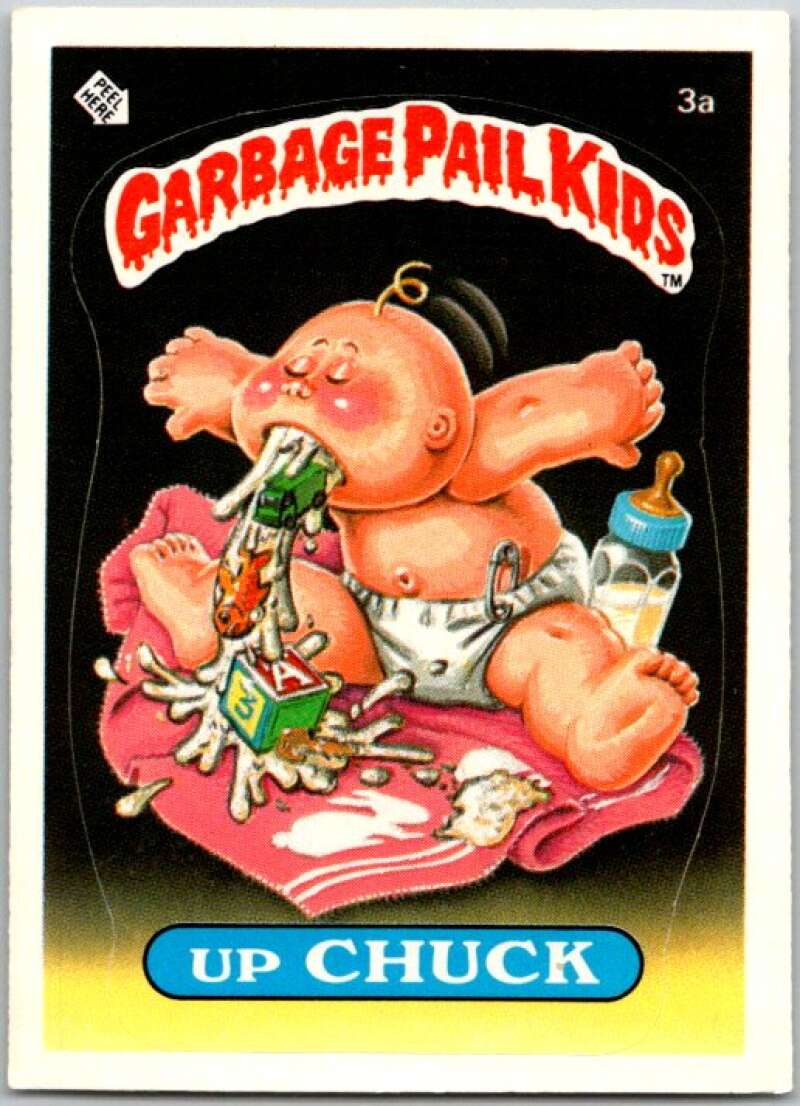 1985 Topps Garbage Pail Kids Series 1 #3a Up Chuck V44276