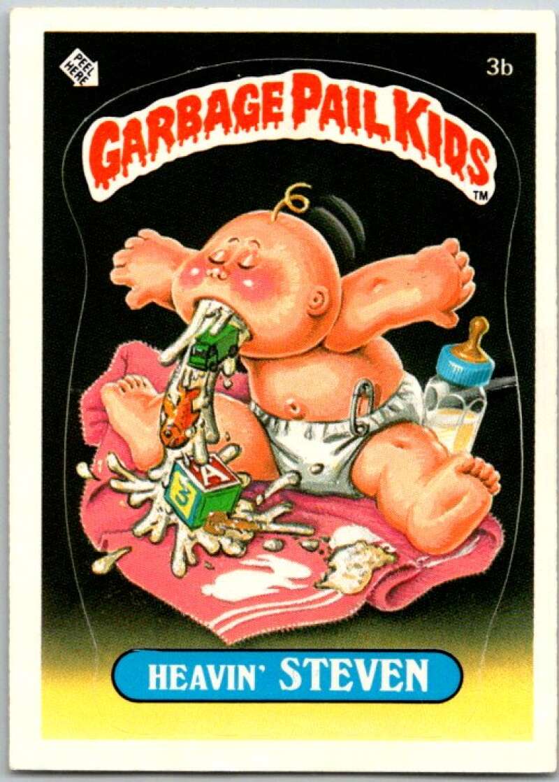 1985 Topps Garbage Pail Kids Series 1 #3b Heavin' Steven V44277