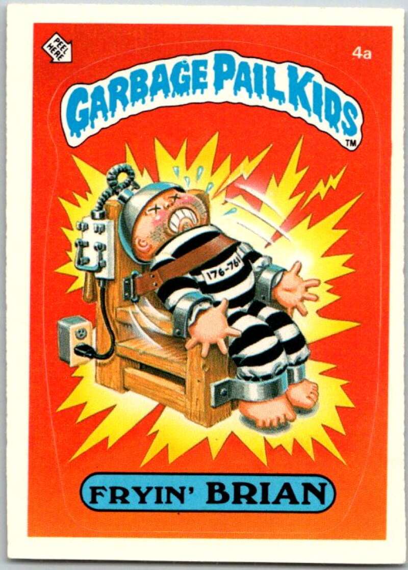 1985 Topps Garbage Pail Kids Series 1 #4a Fryin' Brian V44281
