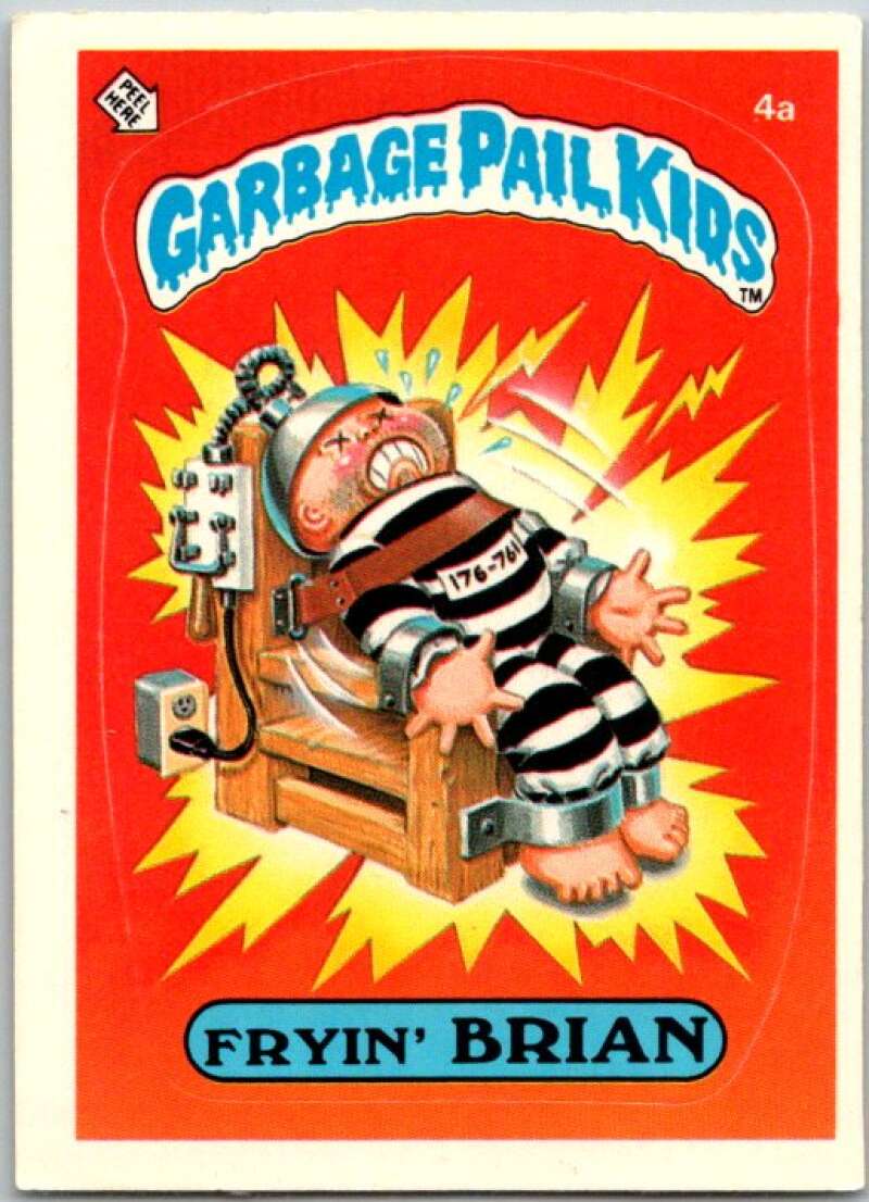 1985 Topps Garbage Pail Kids Series 1 #4a Fryin' Brian V44283