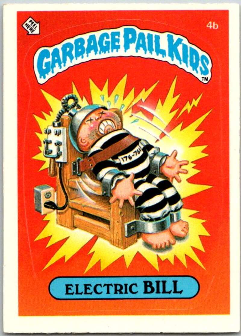 1985 Topps Garbage Pail Kids Series 1 #4b Electric Bill V44286