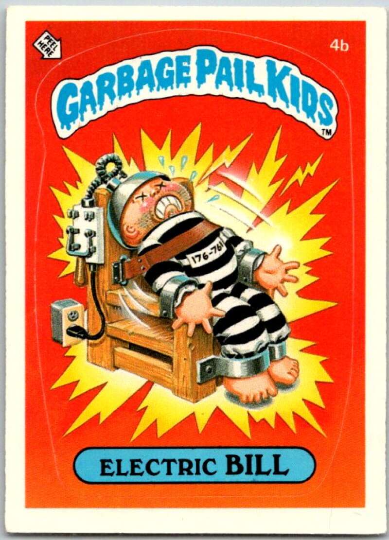 1985 Topps Garbage Pail Kids Series 1 #4b Electric Bill V44287