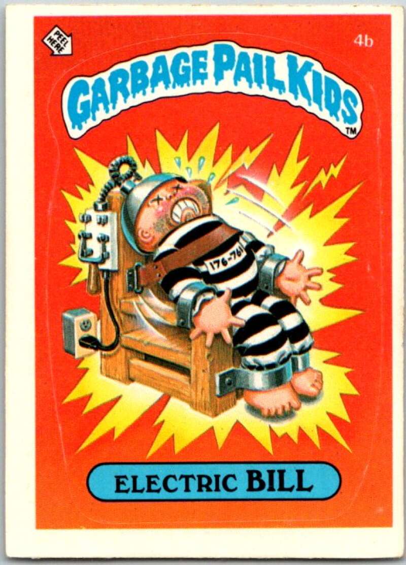 1985 Topps Garbage Pail Kids Series 1 #4b Electric Bill V44289