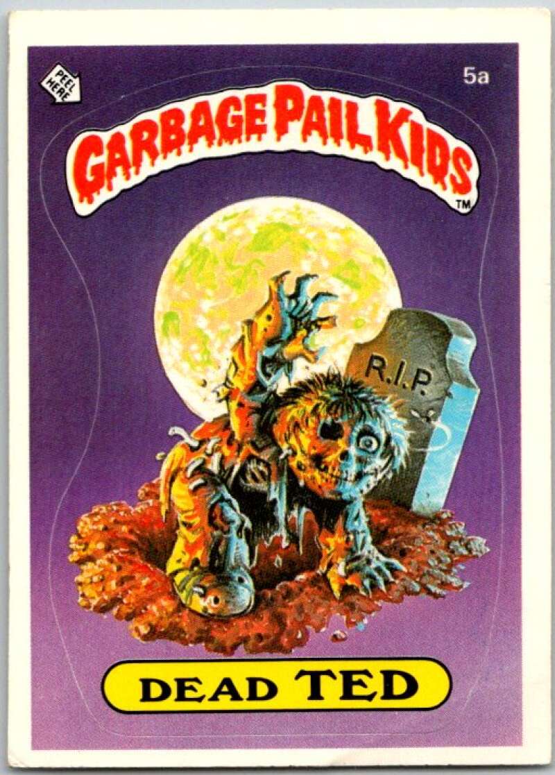 1985 Topps Garbage Pail Kids Series 1 #5a Dead Ted V44293