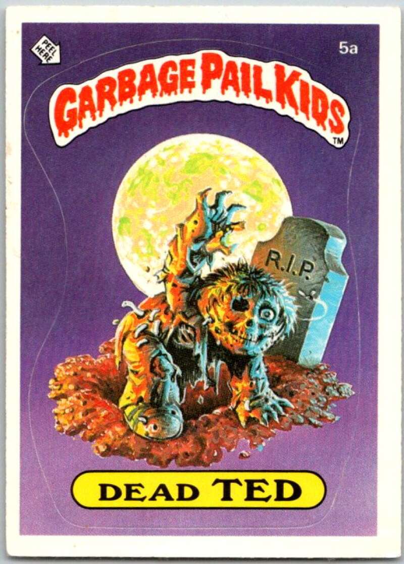 1985 Topps Garbage Pail Kids Series 1 #5a Dead Ted V44294