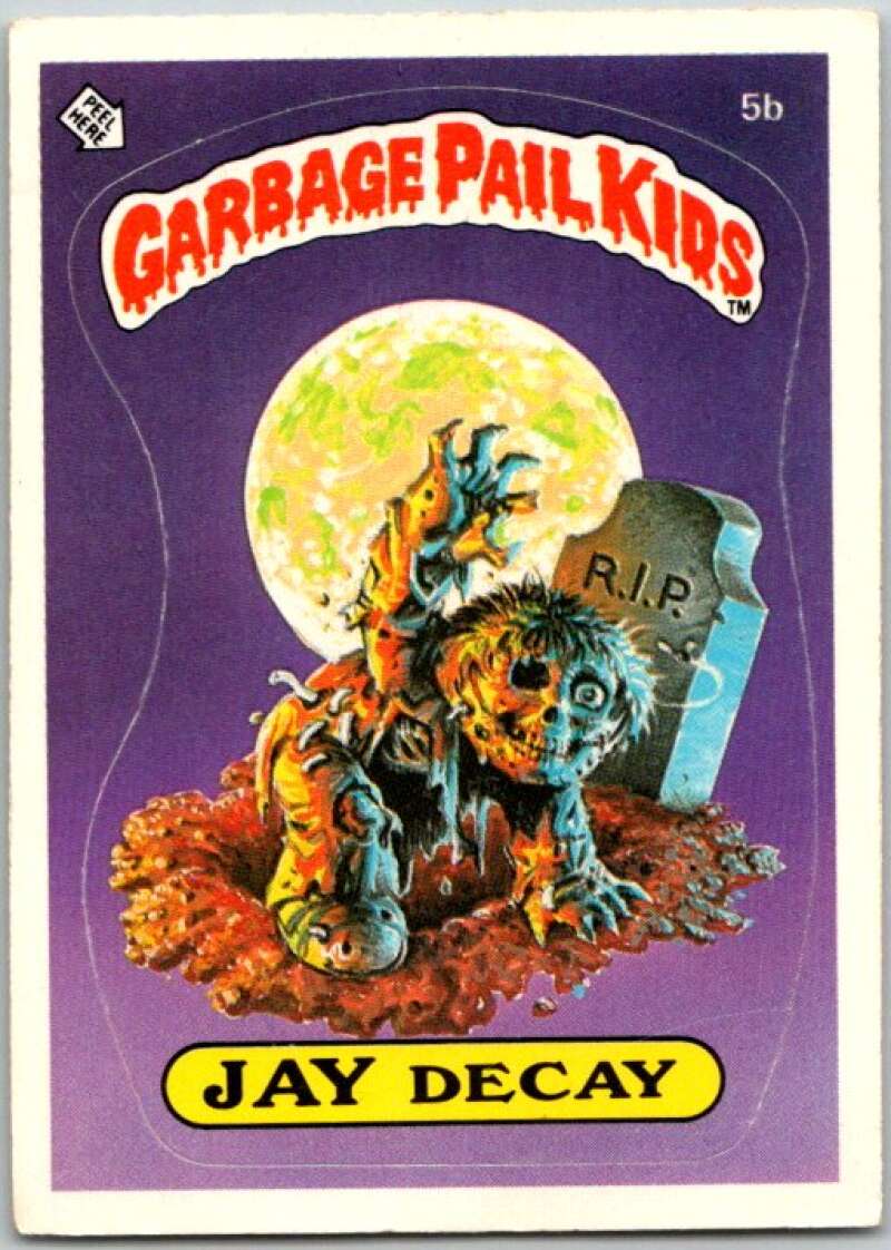 1985 Topps Garbage Pail Kids Series 1 #5b Jay Decay V44301
