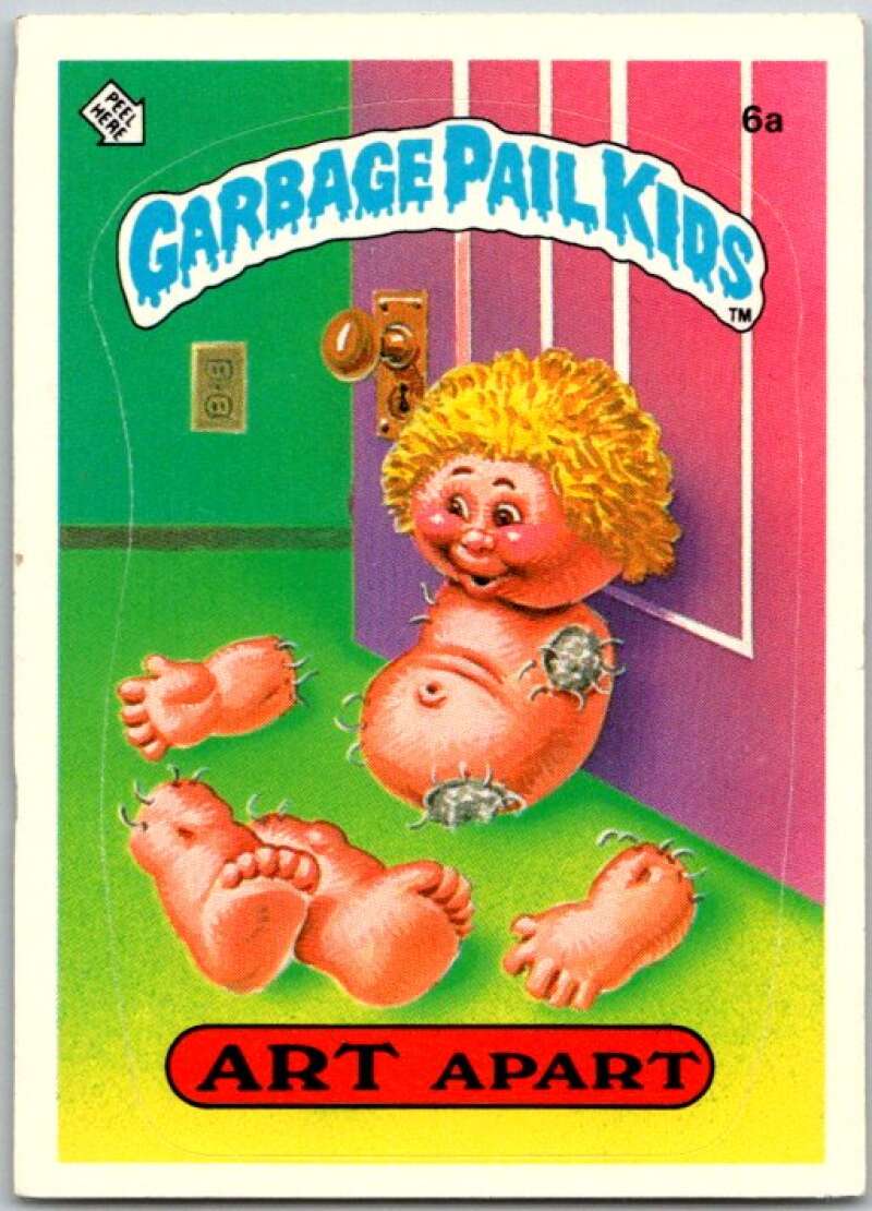 1985 Topps Garbage Pail Kids Series 1 #6a Art Apart V44314