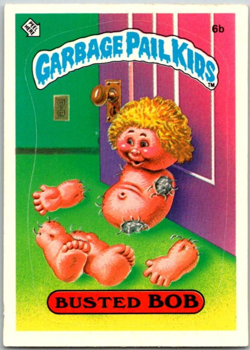 1985 Topps Garbage Pail Kids Series 1 #6b Busted Bob V44315