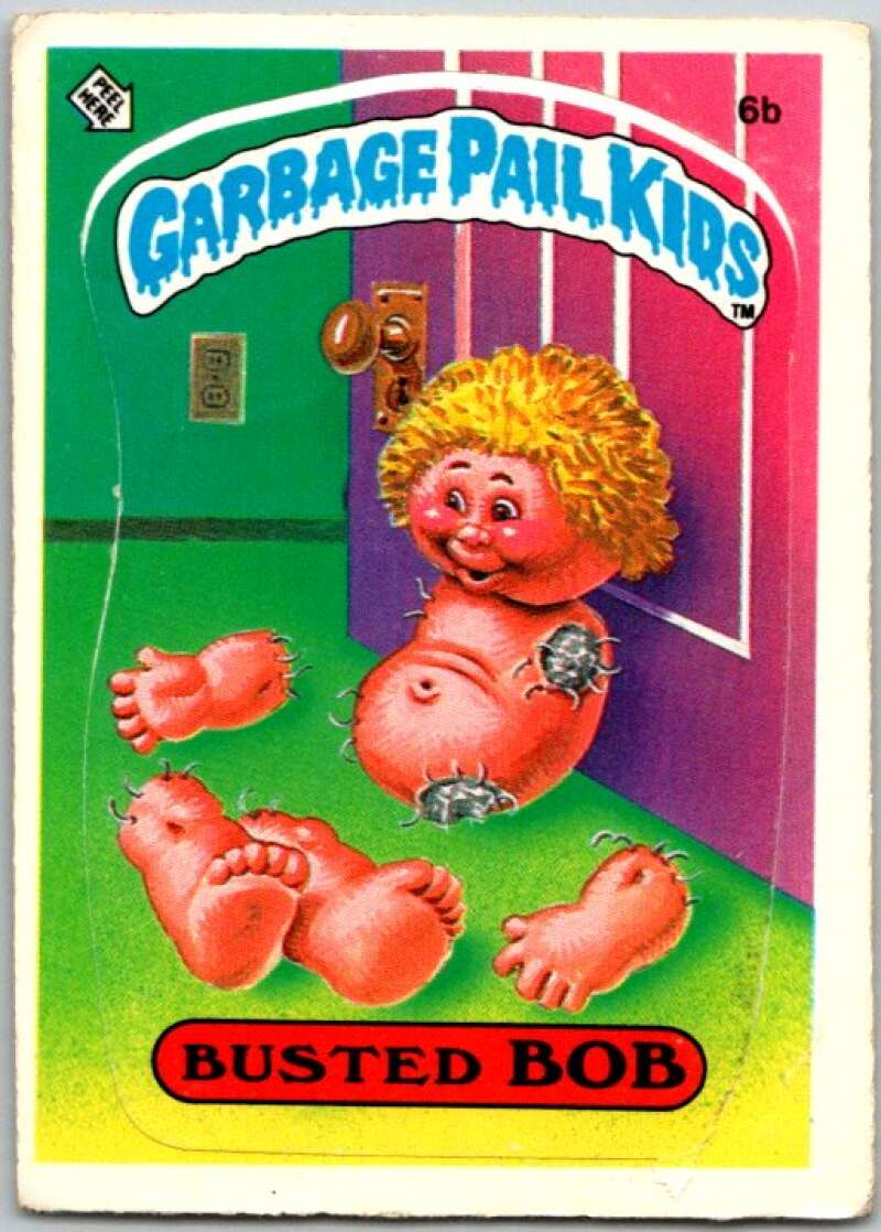 1985 Topps Garbage Pail Kids Series 1 #6b Busted Bob V44316
