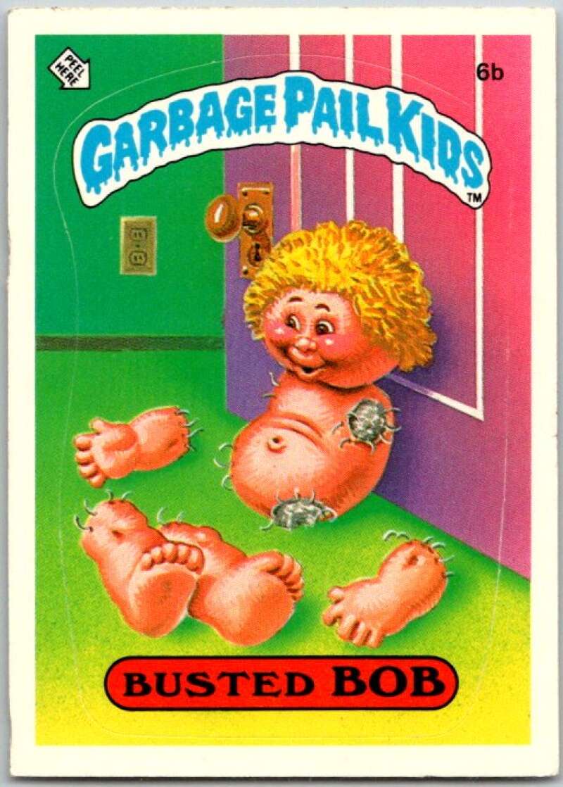 1985 Topps Garbage Pail Kids Series 1 #6b Busted Bob V44317