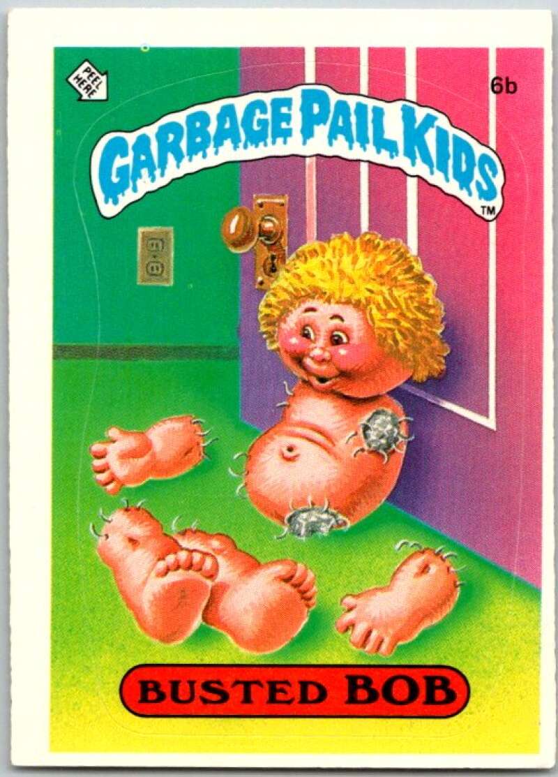 1985 Topps Garbage Pail Kids Series 1 #6b Busted Bob V44318