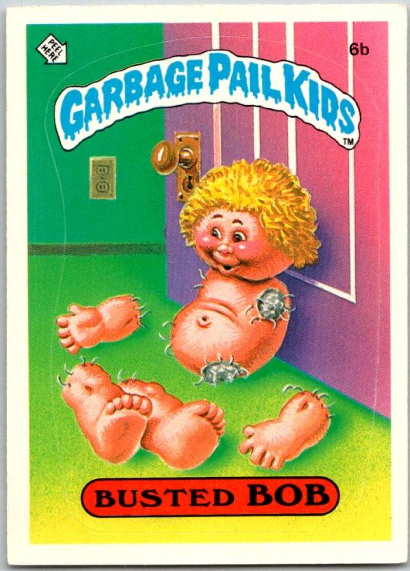 1985 Topps Garbage Pail Kids Series 1 #6b Busted Bob V44319