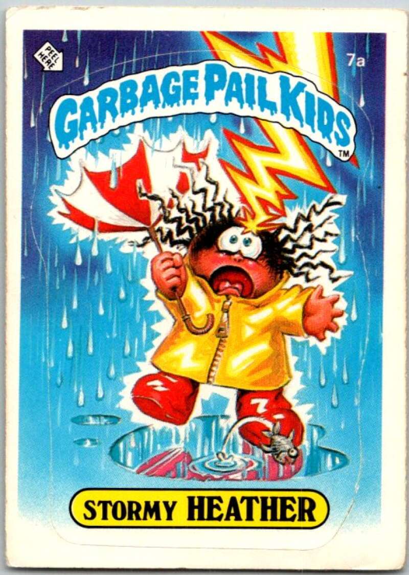 1985 Topps Garbage Pail Kids Series 1 #7a Stormy Heather V44322
