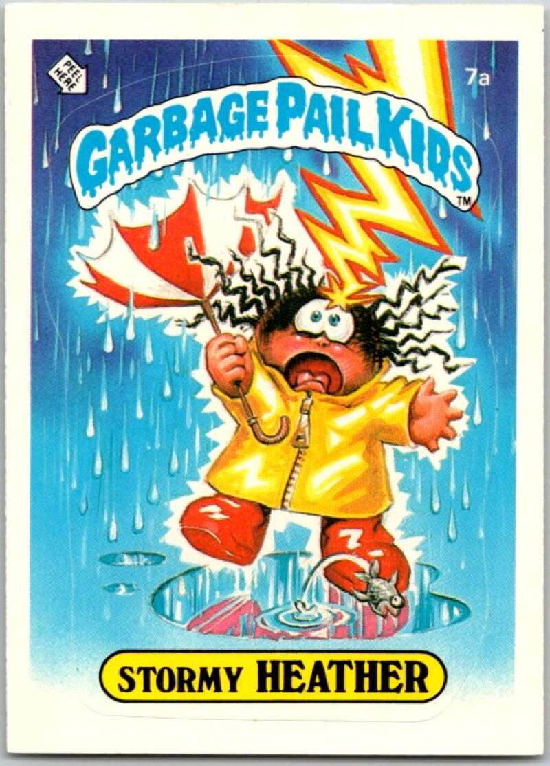 1985 Topps Garbage Pail Kids Series 1 #7a Stormy Heather V44323