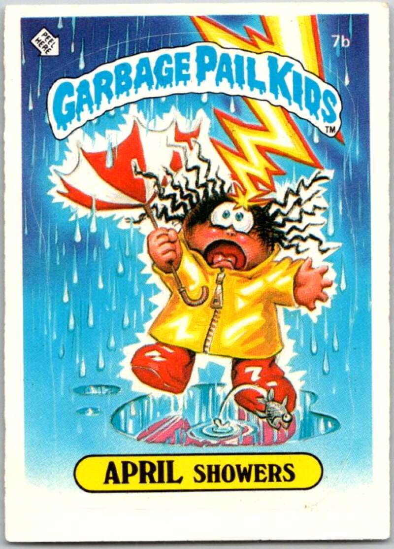 1985 Topps Garbage Pail Kids Series 1 #7b April Showers V44324