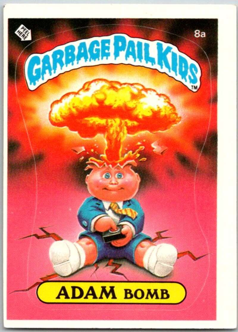 1985 Topps Garbage Pail Kids Series 1 #8a Adam Bomb V44327