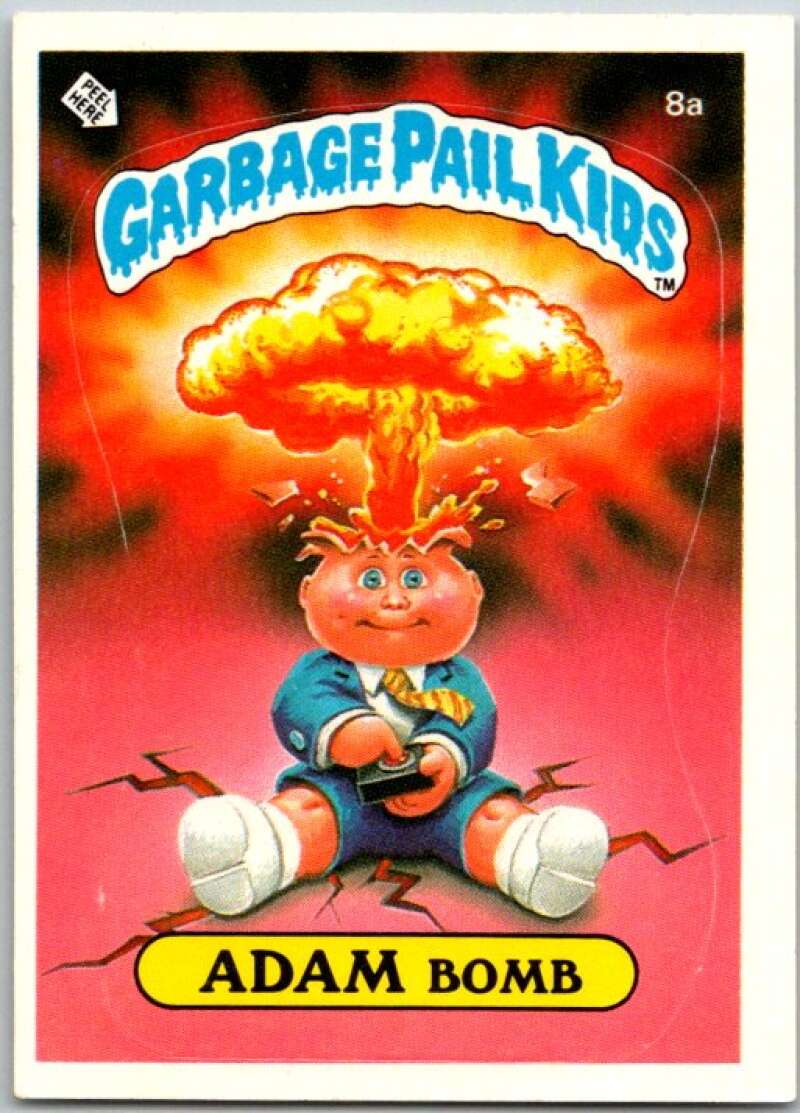 1985 Topps Garbage Pail Kids Series 1 #8a Adam Bomb V44328