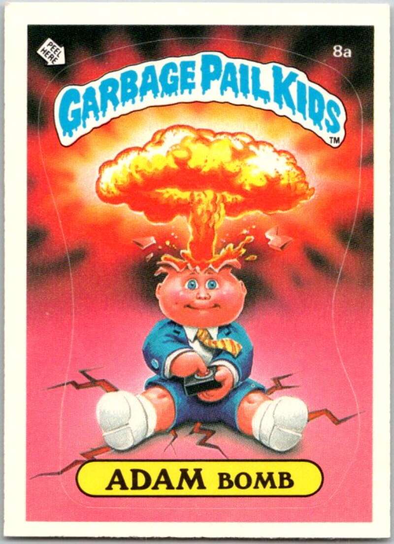 1985 Topps Garbage Pail Kids Series 1 #8a Adam Bomb V44330
