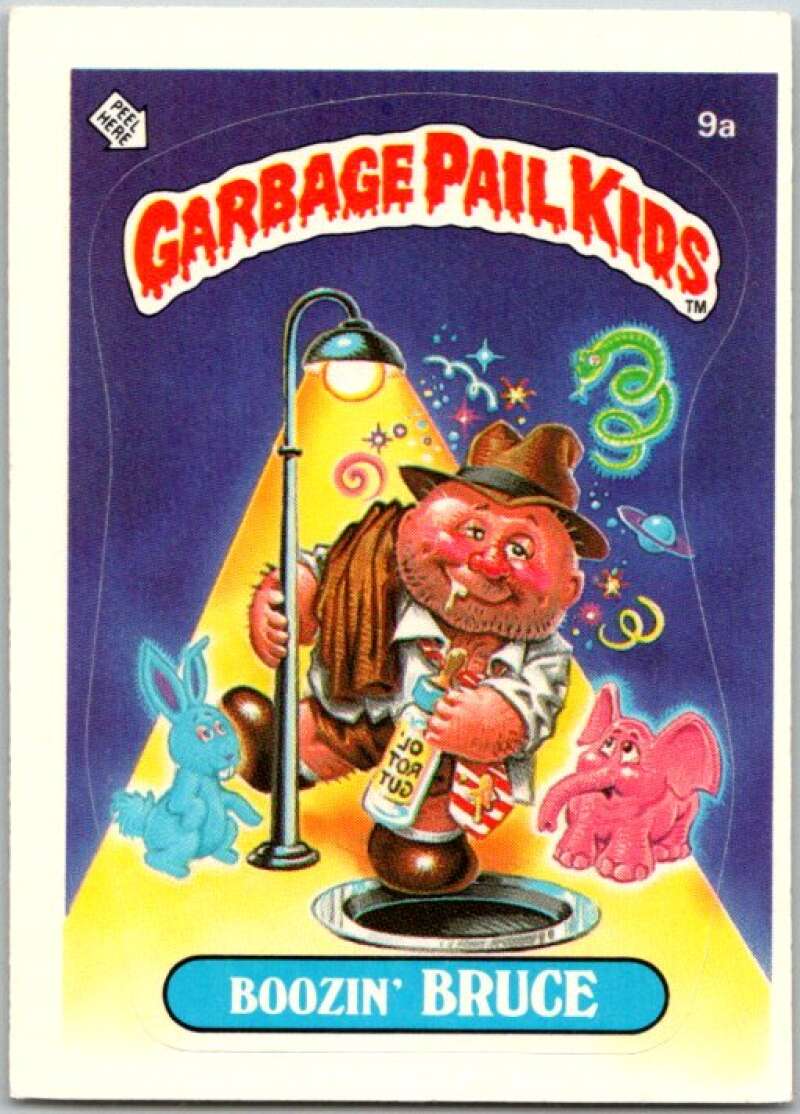 1985 Topps Garbage Pail Kids Series 1 #9a Boozin' Bruce V44342