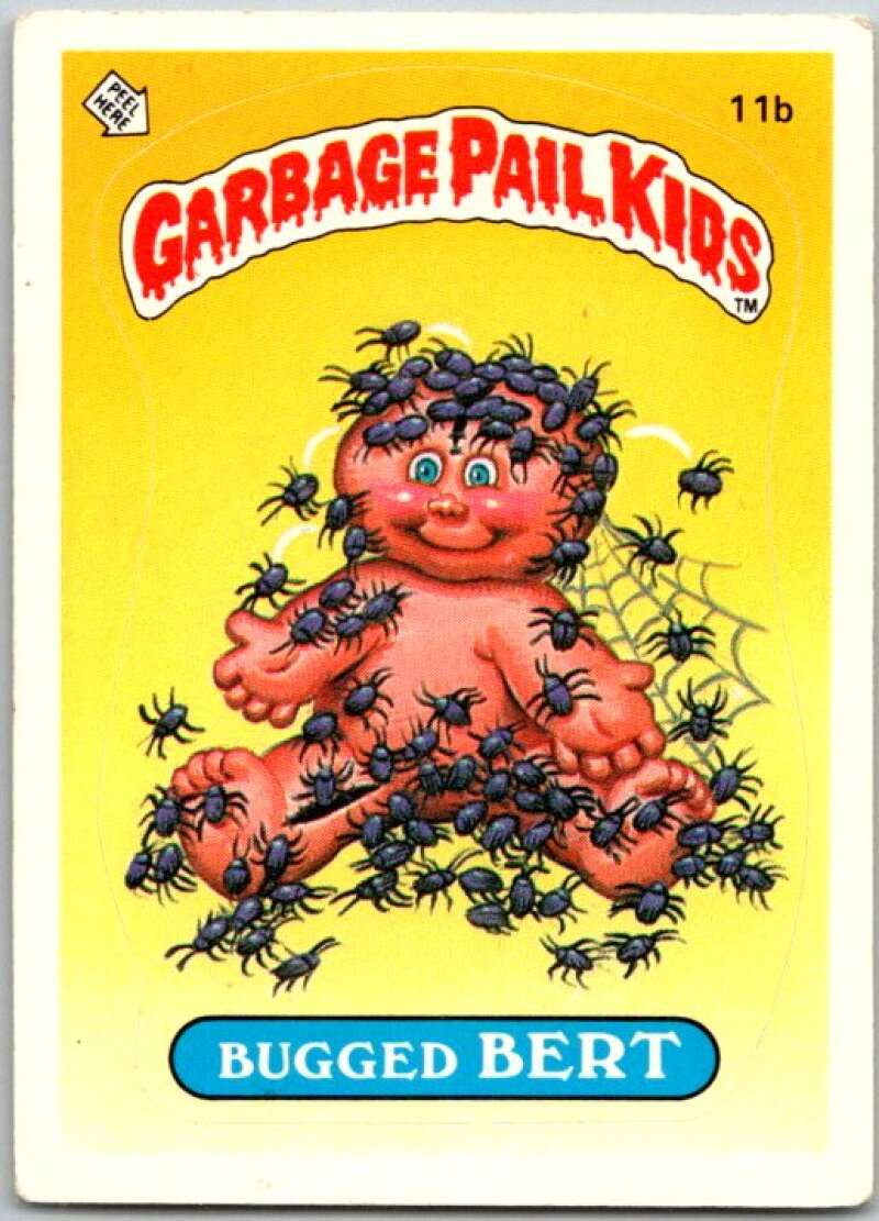 1985 Topps Garbage Pail Kids Series 1 #11b Bugged Bert V44364