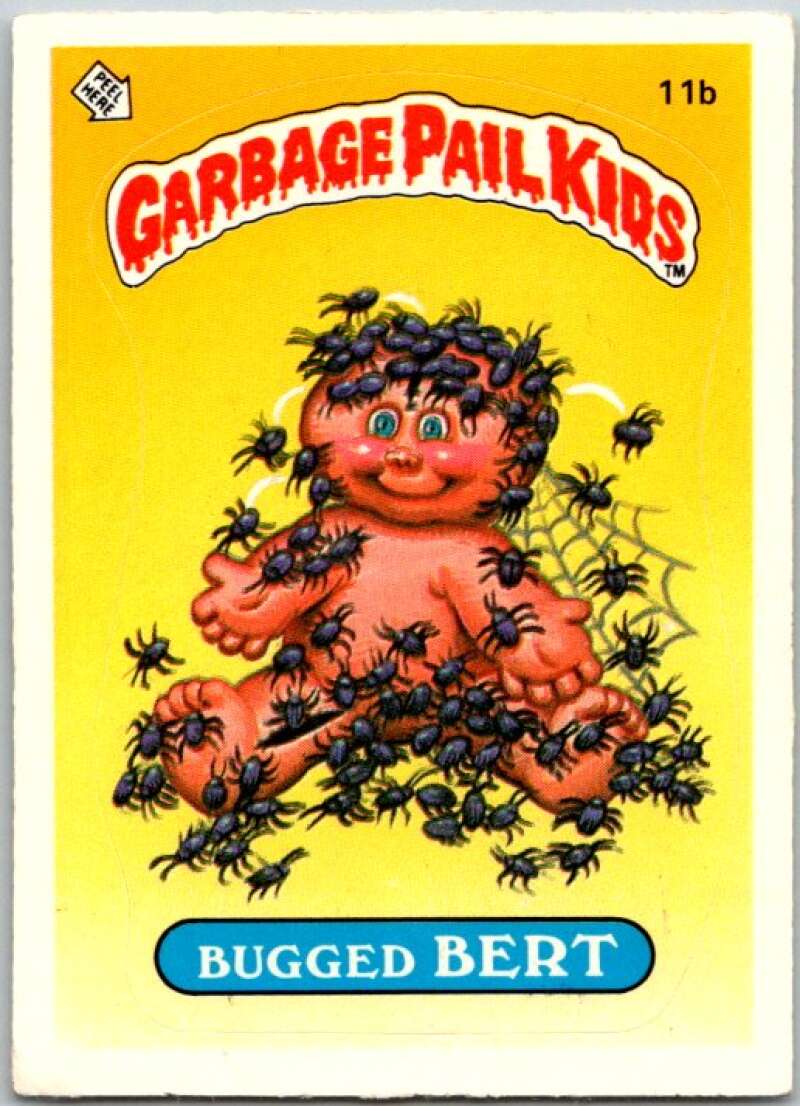 1985 Topps Garbage Pail Kids Series 1 #11b Bugged Bert V44366