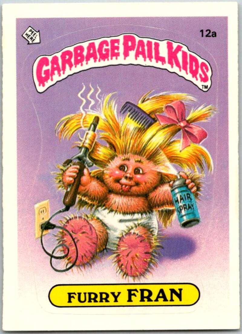 1985 Topps Garbage Pail Kids Series 1 #12a Furry Fran V44374