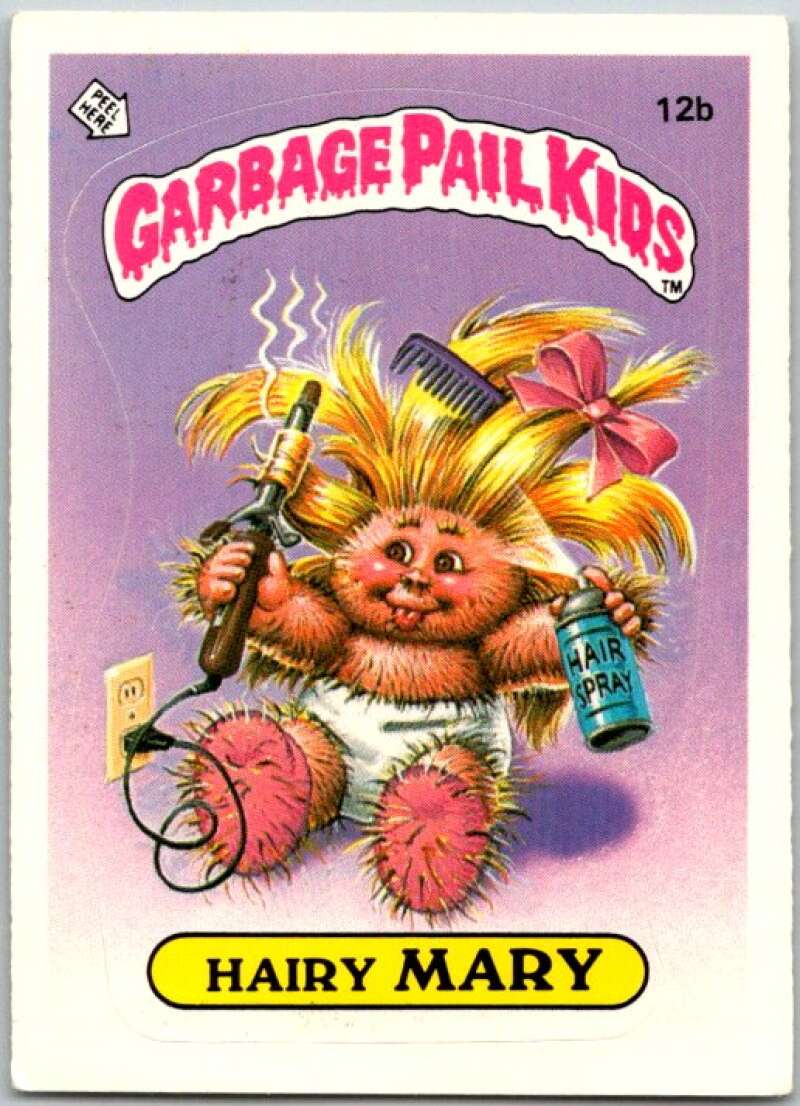 1985 Topps Garbage Pail Kids Series 1 #12b Hairy Mary V44378