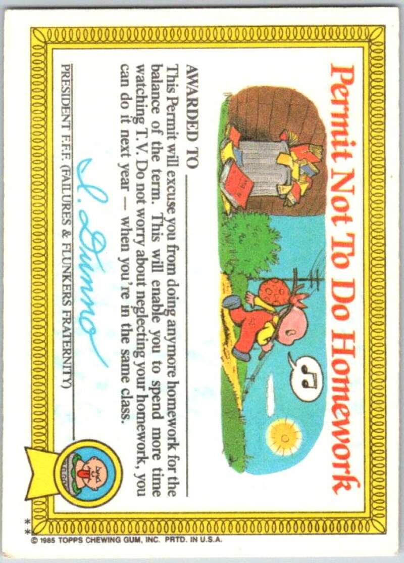 1985 Topps Garbage Pail Kids Series 1 #12b Hairy Mary V44378