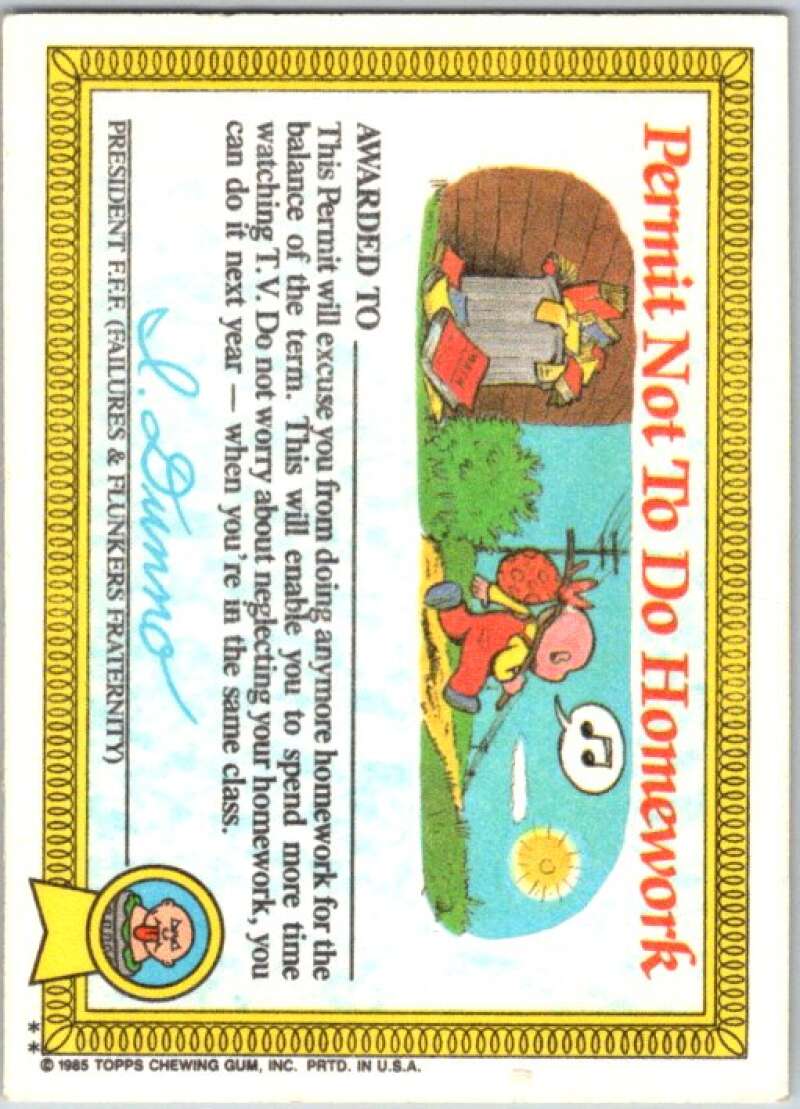 1985 Topps Garbage Pail Kids Series 1 #12b Hairy Mary V44379