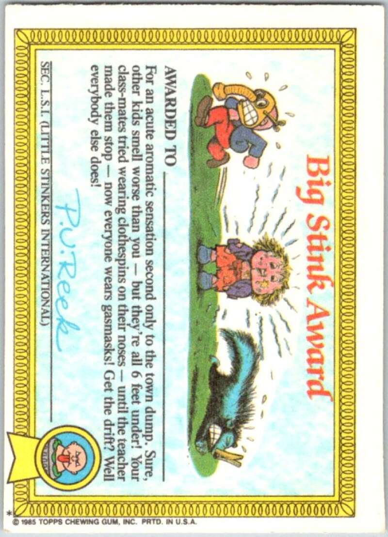 1985 Topps Garbage Pail Kids Series 1 #13a Ashcan Andy V44380