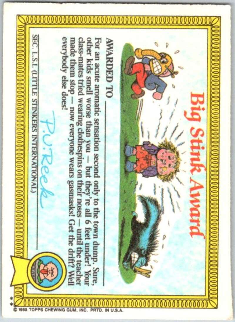 1985 Topps Garbage Pail Kids Series 1 #13b Spacey Stacy V44382