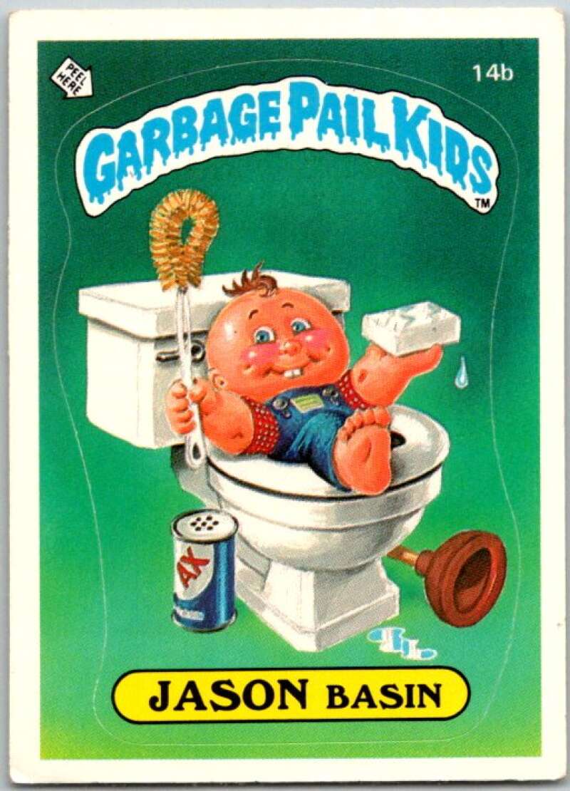 1985 Topps Garbage Pail Kids Series 1 #14b Jason Basin V44400