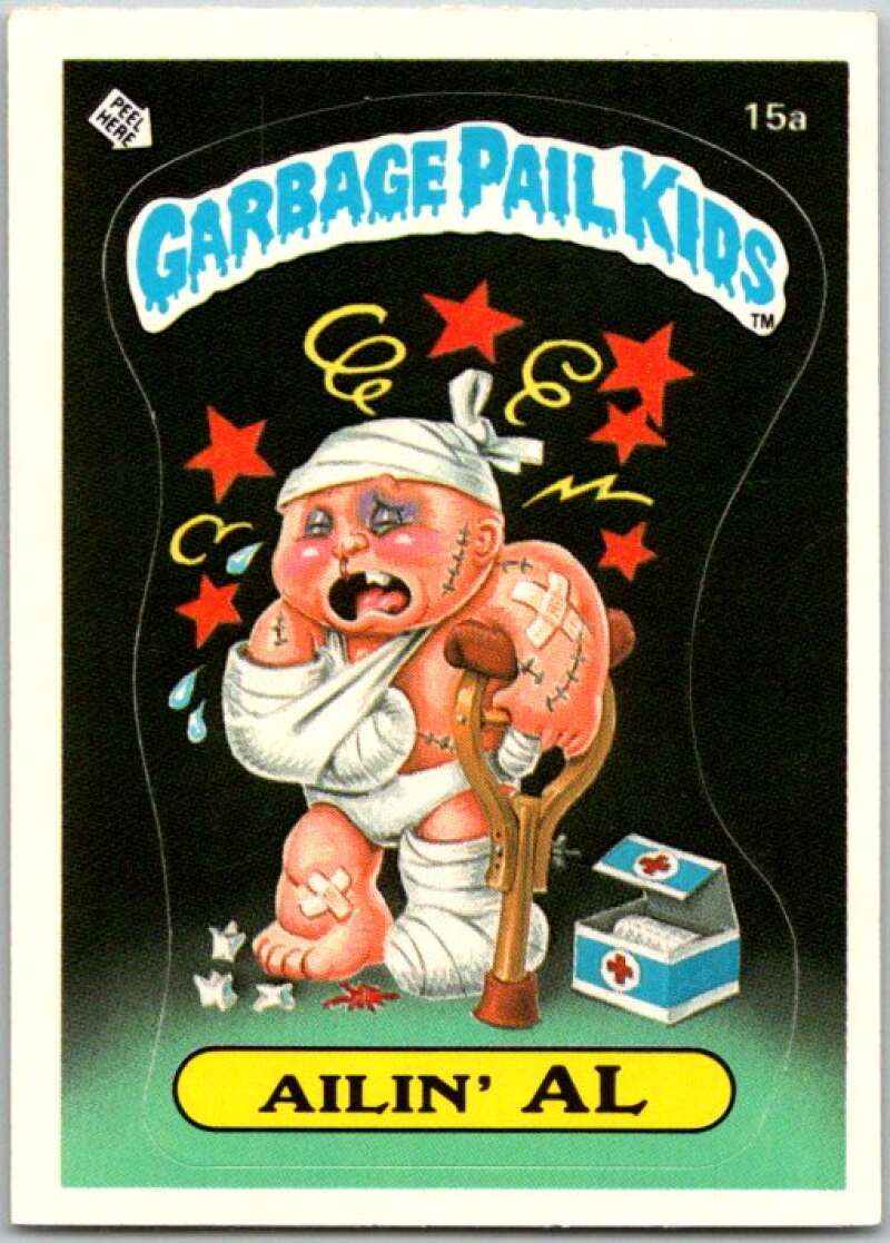 1985 Topps Garbage Pail Kids Series 1 #15a Ailin' Al V44401