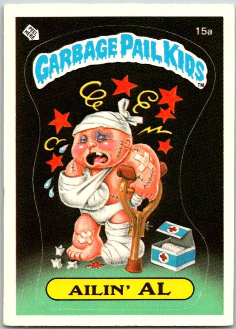 1985 Topps Garbage Pail Kids Series 1 #15a Ailin' Al V44402
