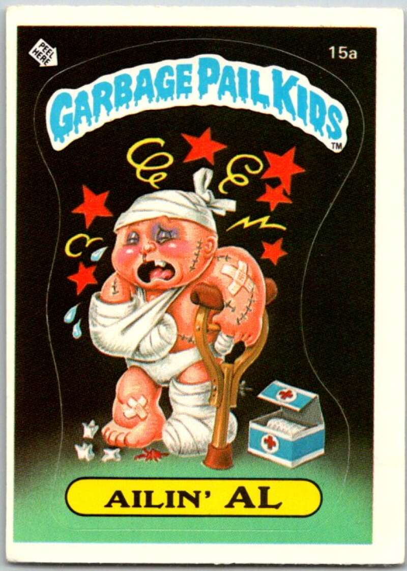 1985 Topps Garbage Pail Kids Series 1 #15a Ailin' Al V44404