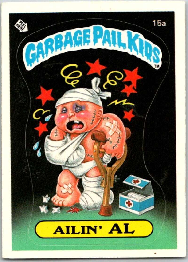 1985 Topps Garbage Pail Kids Series 1 #15a Ailin' Al V44405