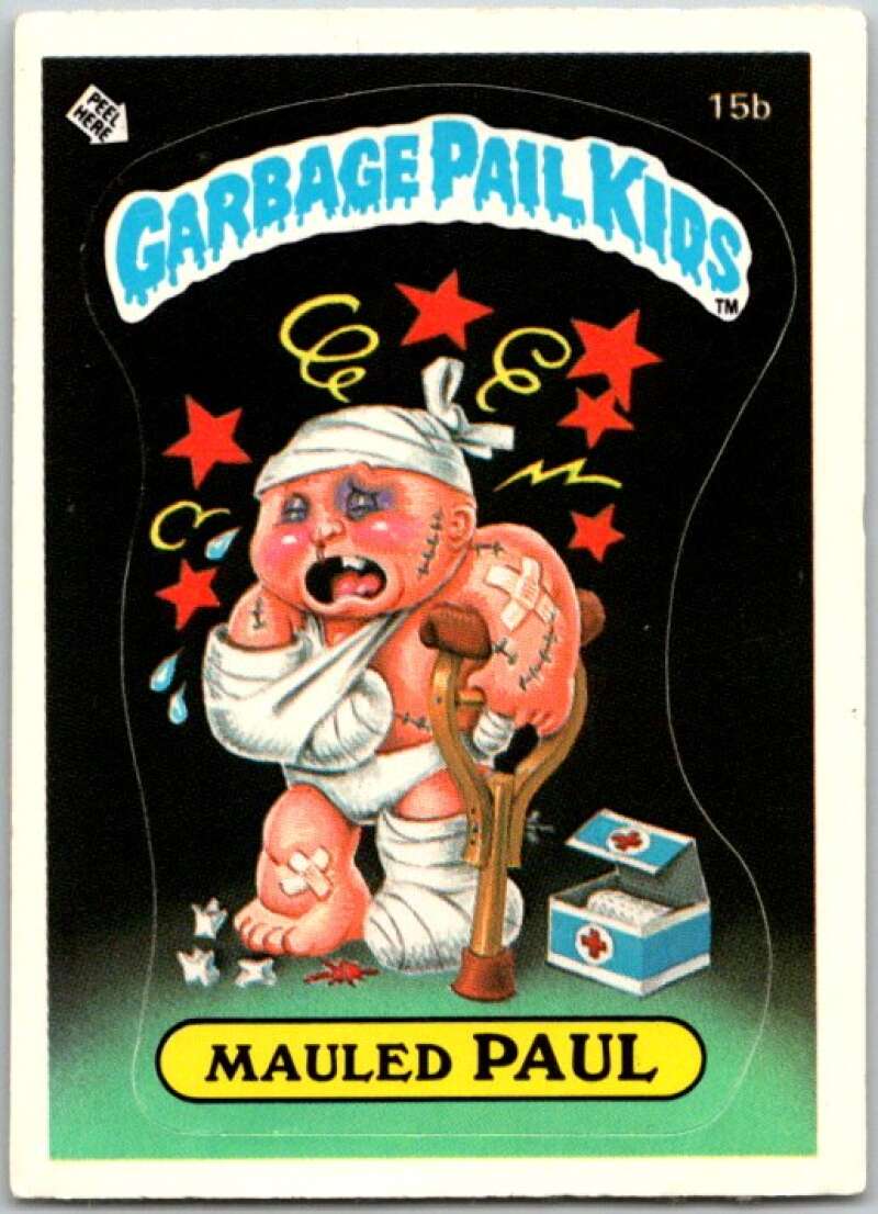 1985 Topps Garbage Pail Kids Series 1 #15b Mauled Paul V44407