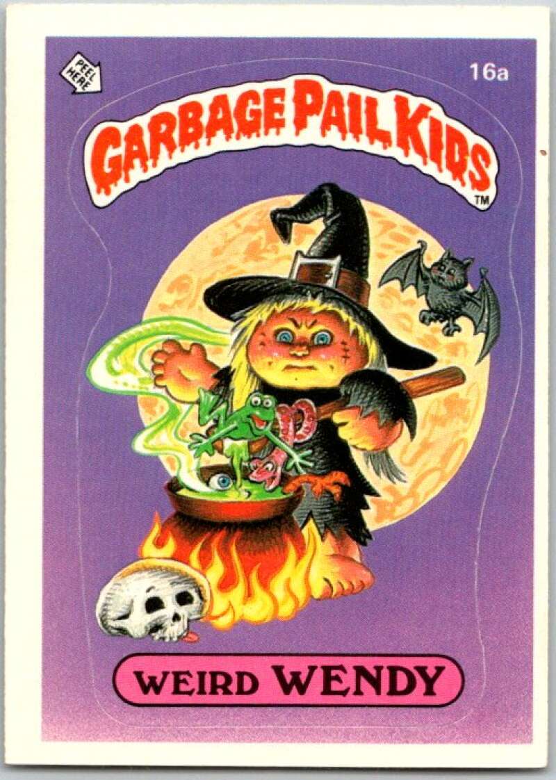 1985 Topps Garbage Pail Kids Series 1 #16a Weird Wendy V44410