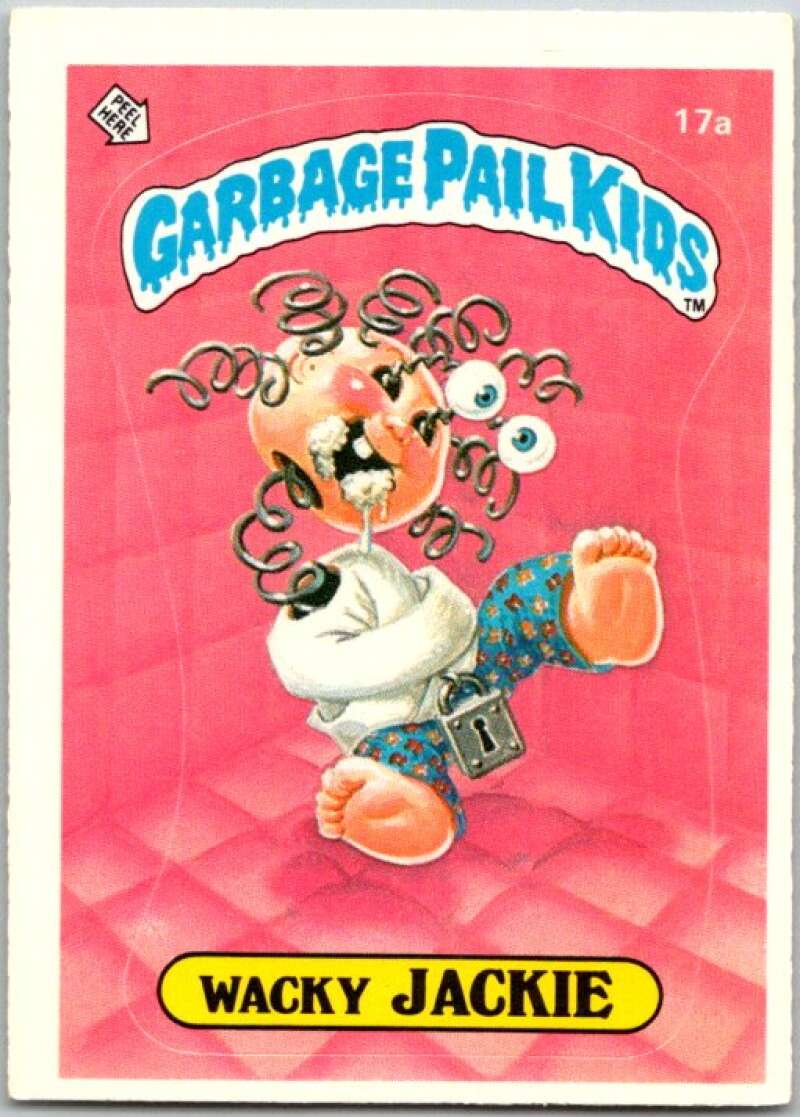 1985 Topps Garbage Pail Kids Series 1 #17a Wacky Jackie V44420
