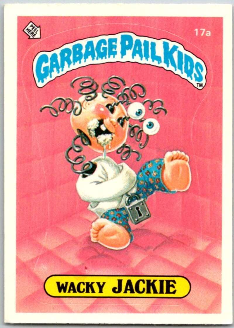 1985 Topps Garbage Pail Kids Series 1 #17a Wacky Jackie V44423