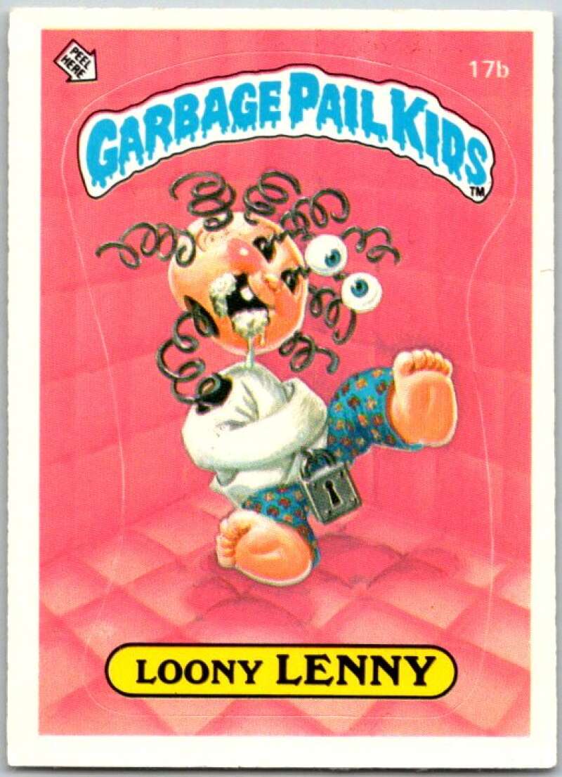 1985 Topps Garbage Pail Kids Series 1 #17b Loony Lenny V44424