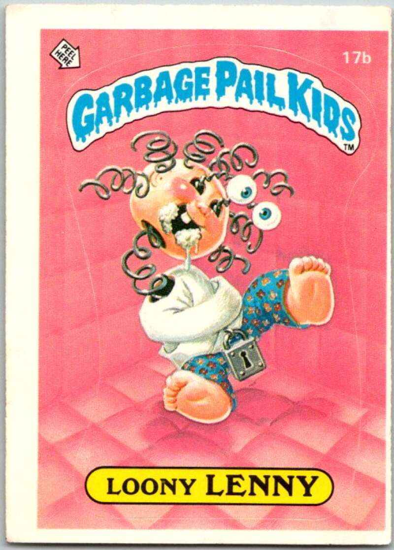 1985 Topps Garbage Pail Kids Series 1 #17b Loony Lenny V44425