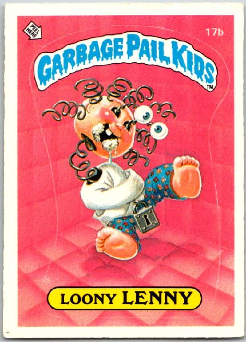 1985 Topps Garbage Pail Kids Series 1 #17b Loony Lenny V44428