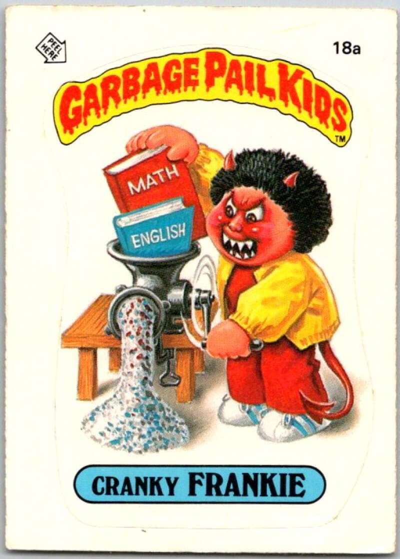 1985 Topps Garbage Pail Kids Series 1 #18a Cranky Frankie V44430