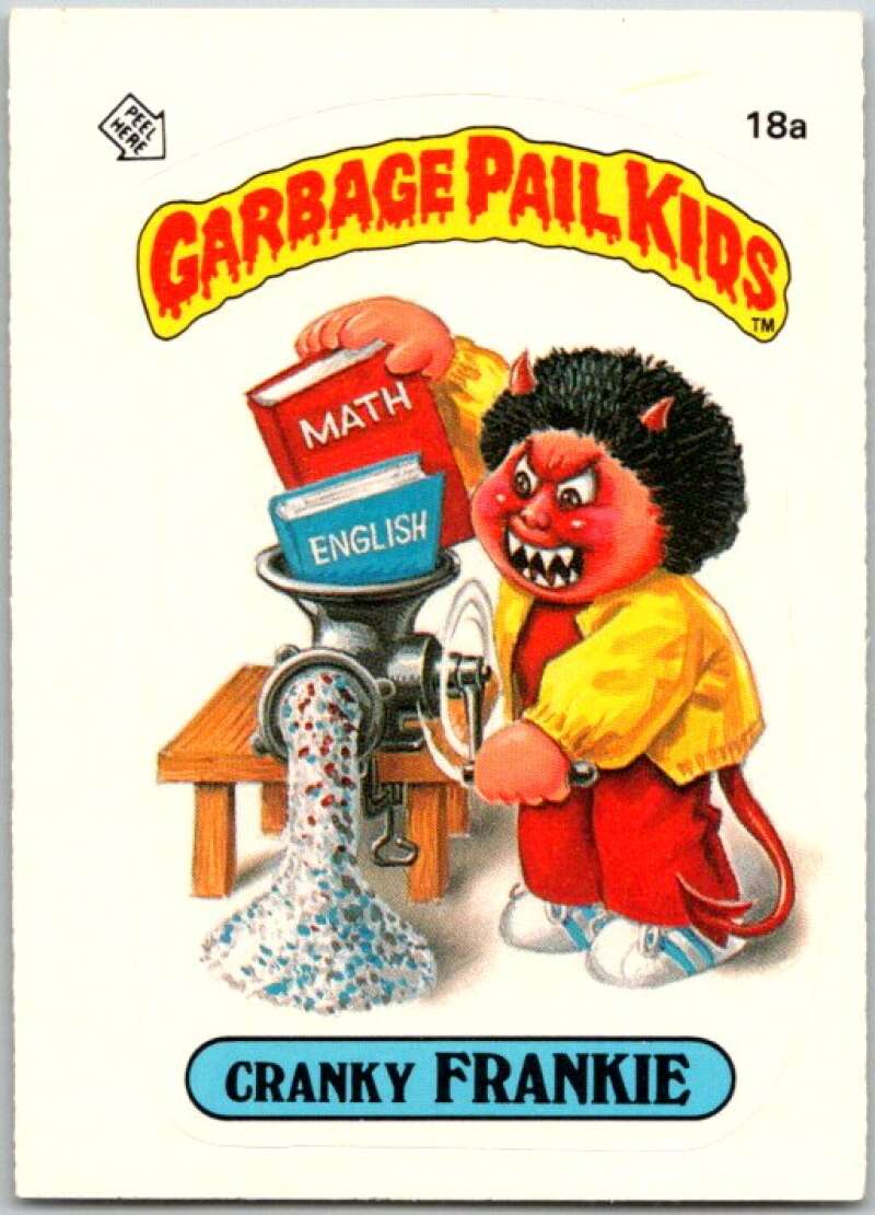 1985 Topps Garbage Pail Kids Series 1 #18a Cranky Frankie V44431