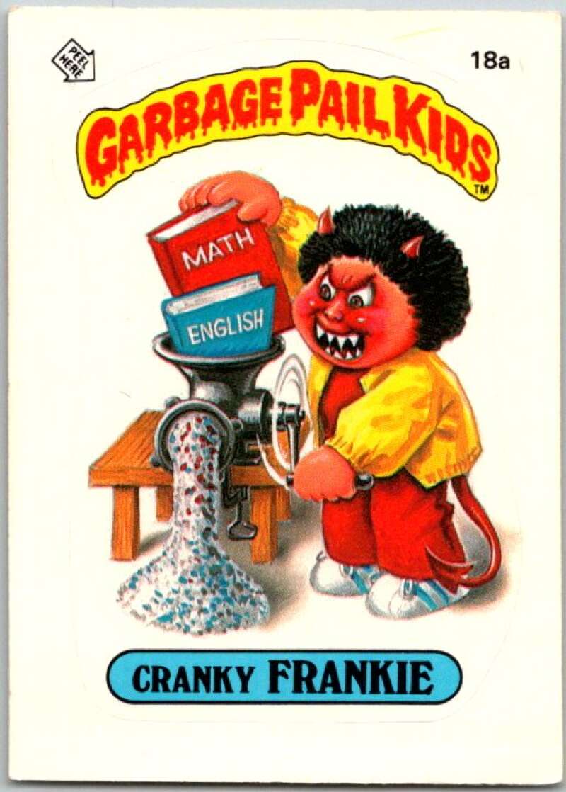1985 Topps Garbage Pail Kids Series 1 #18a Cranky Frankie V44433