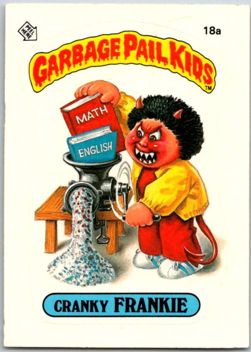 1985 Topps Garbage Pail Kids Series 1 #18a Cranky Frankie V44434