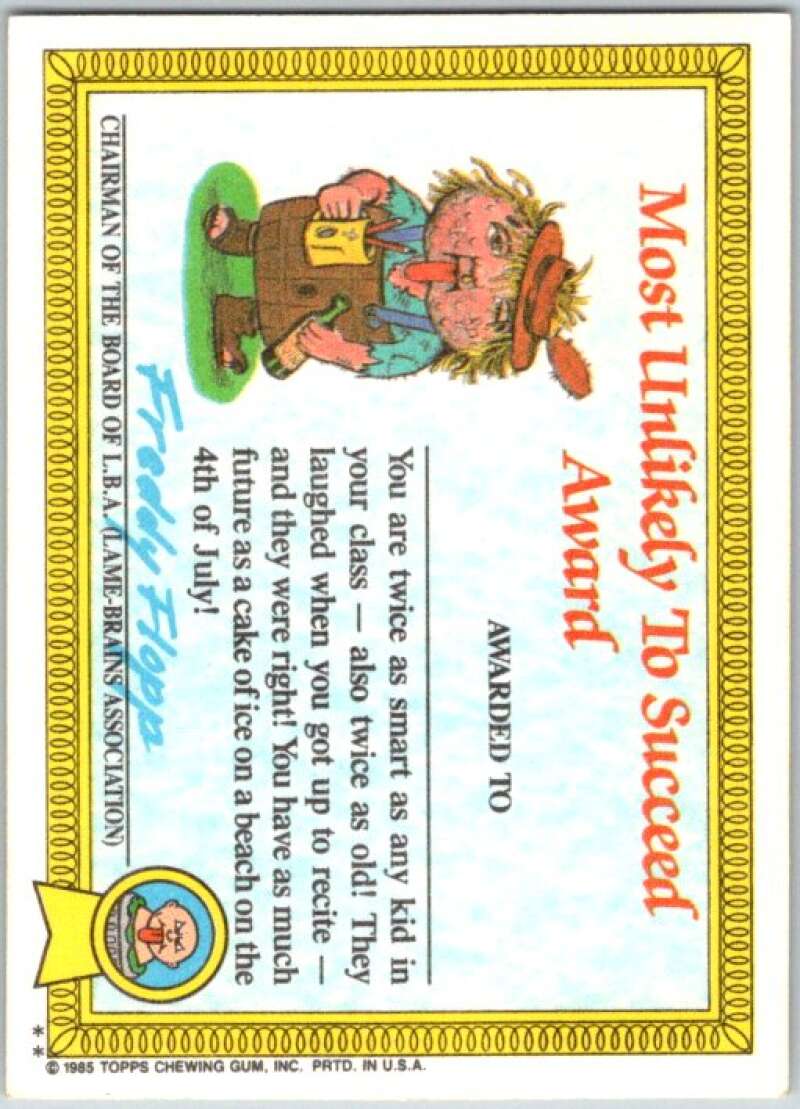 1985 Topps Garbage Pail Kids Series 1 #19b Crater Chris V44445