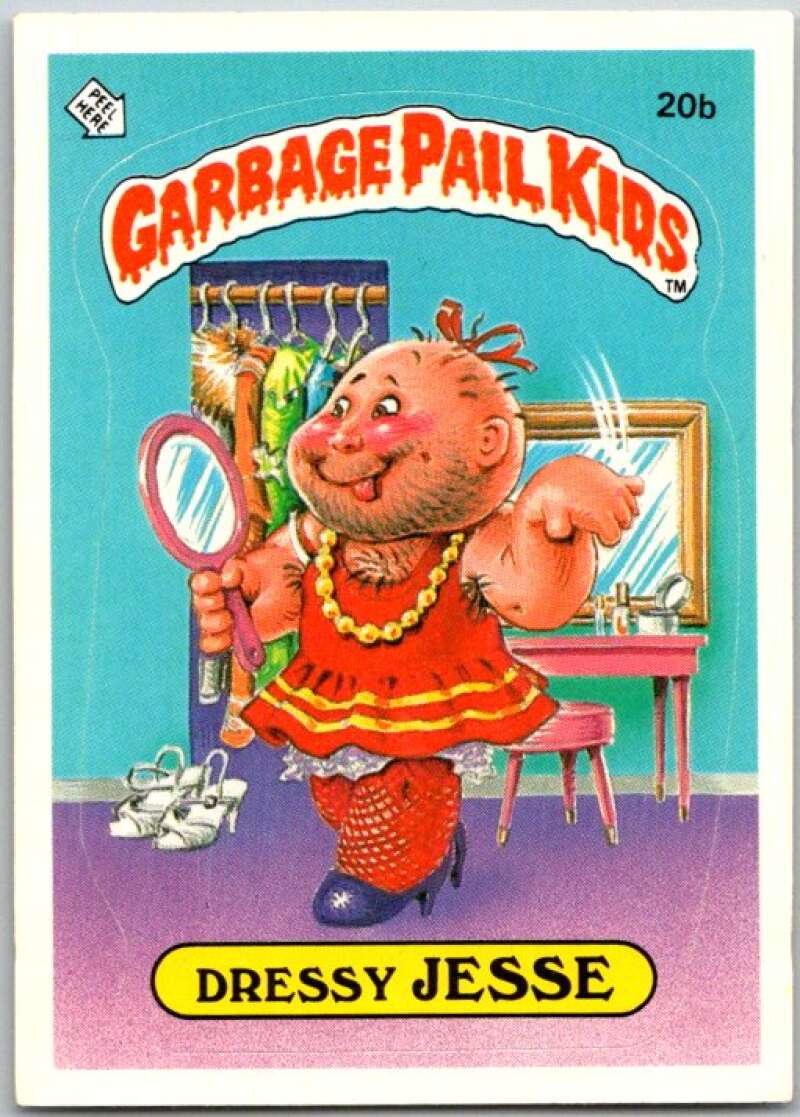 1985 Topps Garbage Pail Kids Series 1 #20b Dressy Jesse V44451